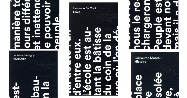 « Le mot est faible » – La nouvelle collection des éditions Anamosa